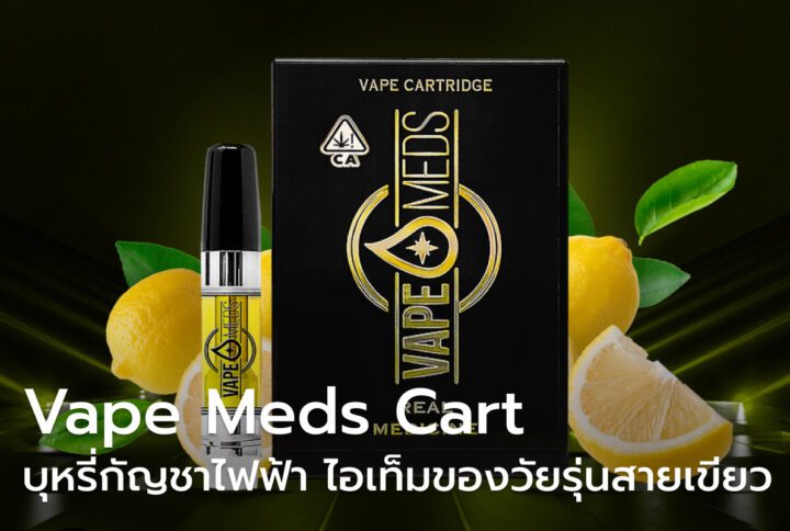Vape Meds Cart บุหรี่กัญชาไฟฟ้า ไอเท็มยอดฮิตของวัยรุ่นสายเขียว