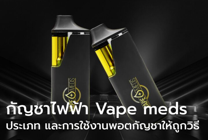 กัญชาไฟฟ้า Vape meds มีกี่ประเภท ใช้งานพอตกัญชาอย่างไรให้ถูกวิธี