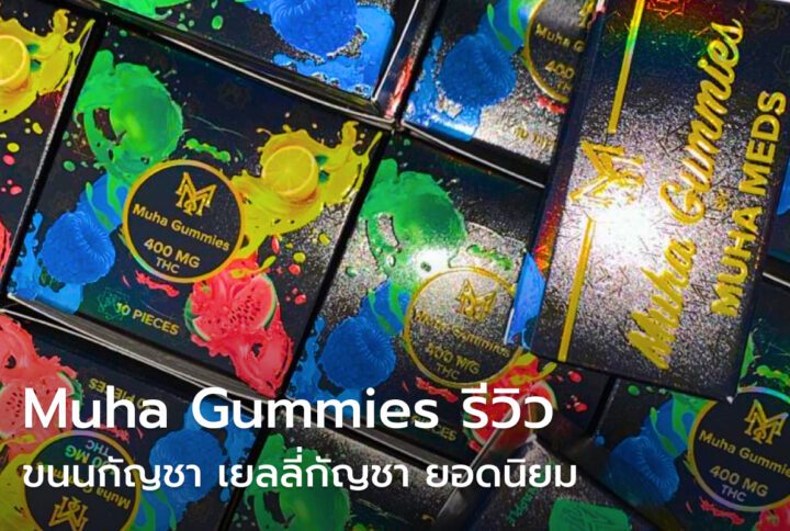 กัมมีกัญชา Muha meds เยลลี่กัญชา ขนมอวกาศ ที่จะพาคุณล่องลอย